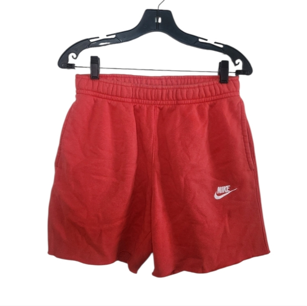 Women's Nike Red Cut Off Shorts Sz Medium